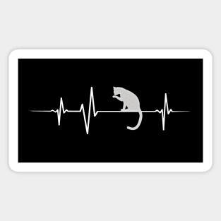 Heartbeat - Cat Sticker